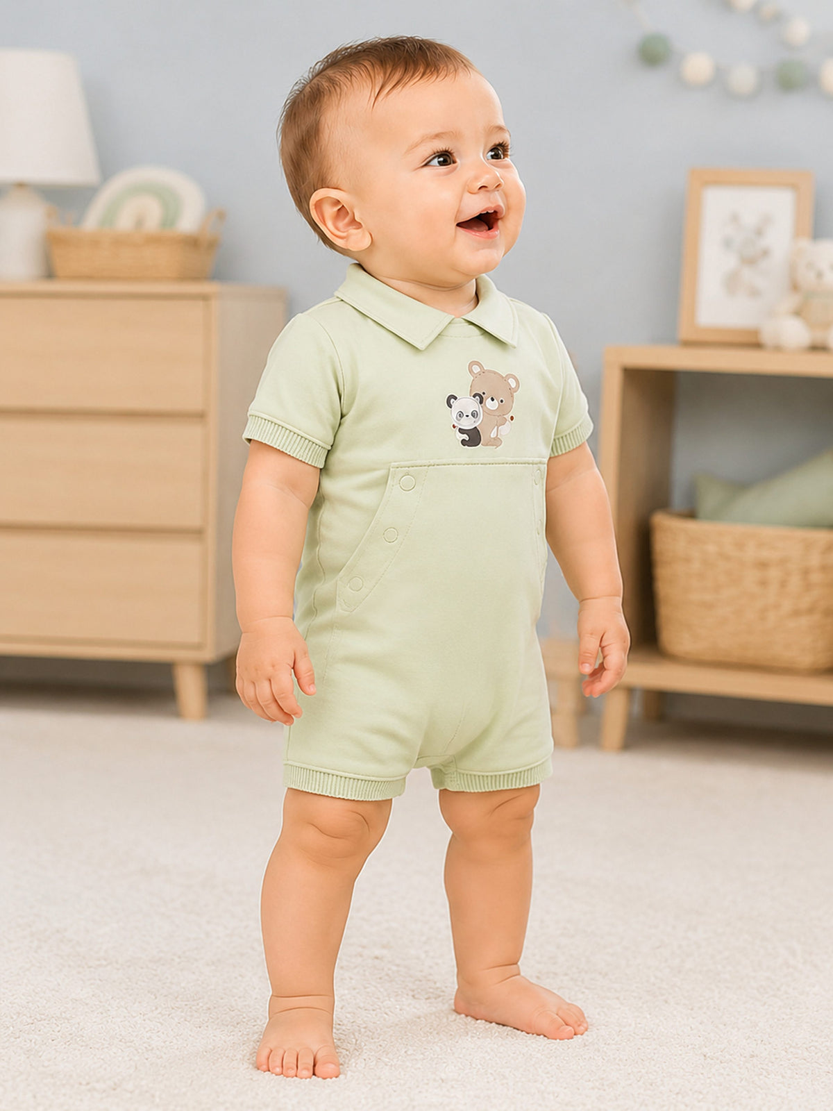 Niki Nova Baby Dungaree Set Soft Cotton for Baby Boys & Girls