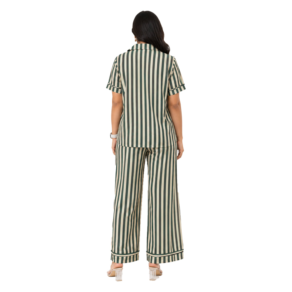 Botanical Ease CollectionÃ¢â€žÂ¢ Women's Premium Floral Sleepwear Co-Ord Set | Ultra-Soft Relaxed Fit Nightwear | Elegant All-Season Loungewear