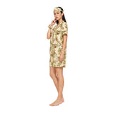 Dream Lounge Collection Women's Botanical Bliss Sleepwear Co-Ord Set | Premium Soft Cotton Nightwear with Eye Mask & Scrunchie | Relaxed Fit Sleep Lounge Set