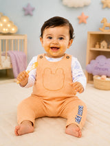 Niki Nova Baby Dungaree Set Soft Ribbed for Baby Boys & Girls