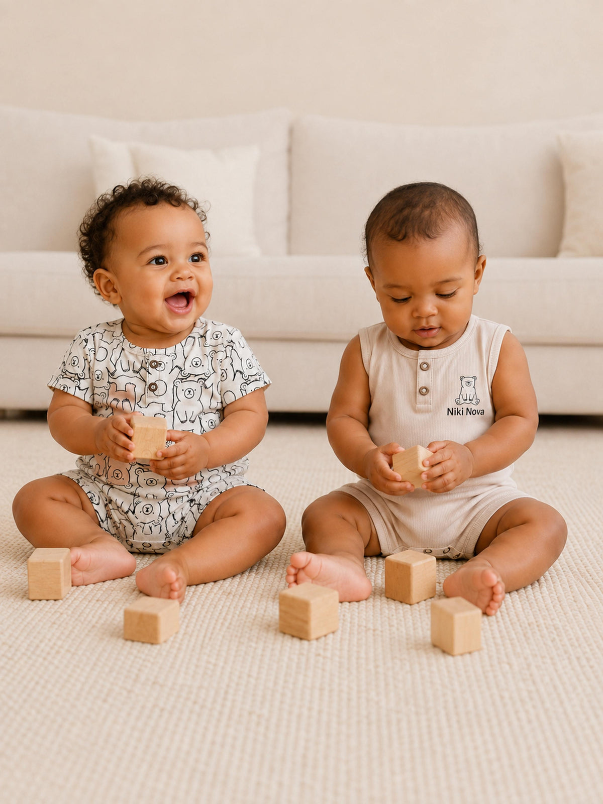 Niki Nova Baby Romper Set Soft Cotton for Baby Boys & Girls