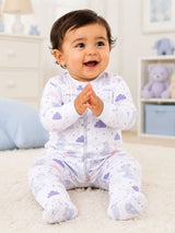 Niki Nova Baby Zip Sleepsuit Soft Cotton for Baby Boys & Girls