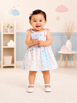 Niki Nova Baby Girls Knotted Dress Soft Cotton Casual Wear