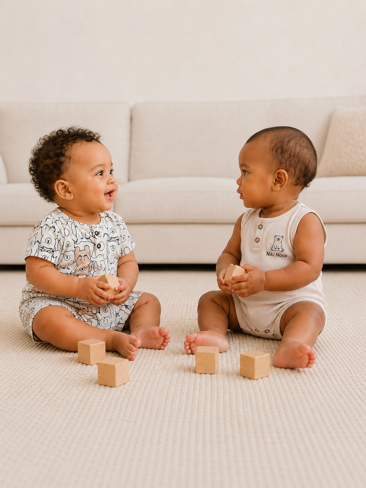 Niki Nova Baby Romper Set Soft Cotton for Baby Boys & Girls