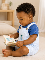 Niki Nova Baby Bodysuit & Bubble Shorts Set Soft Cotton Unisex