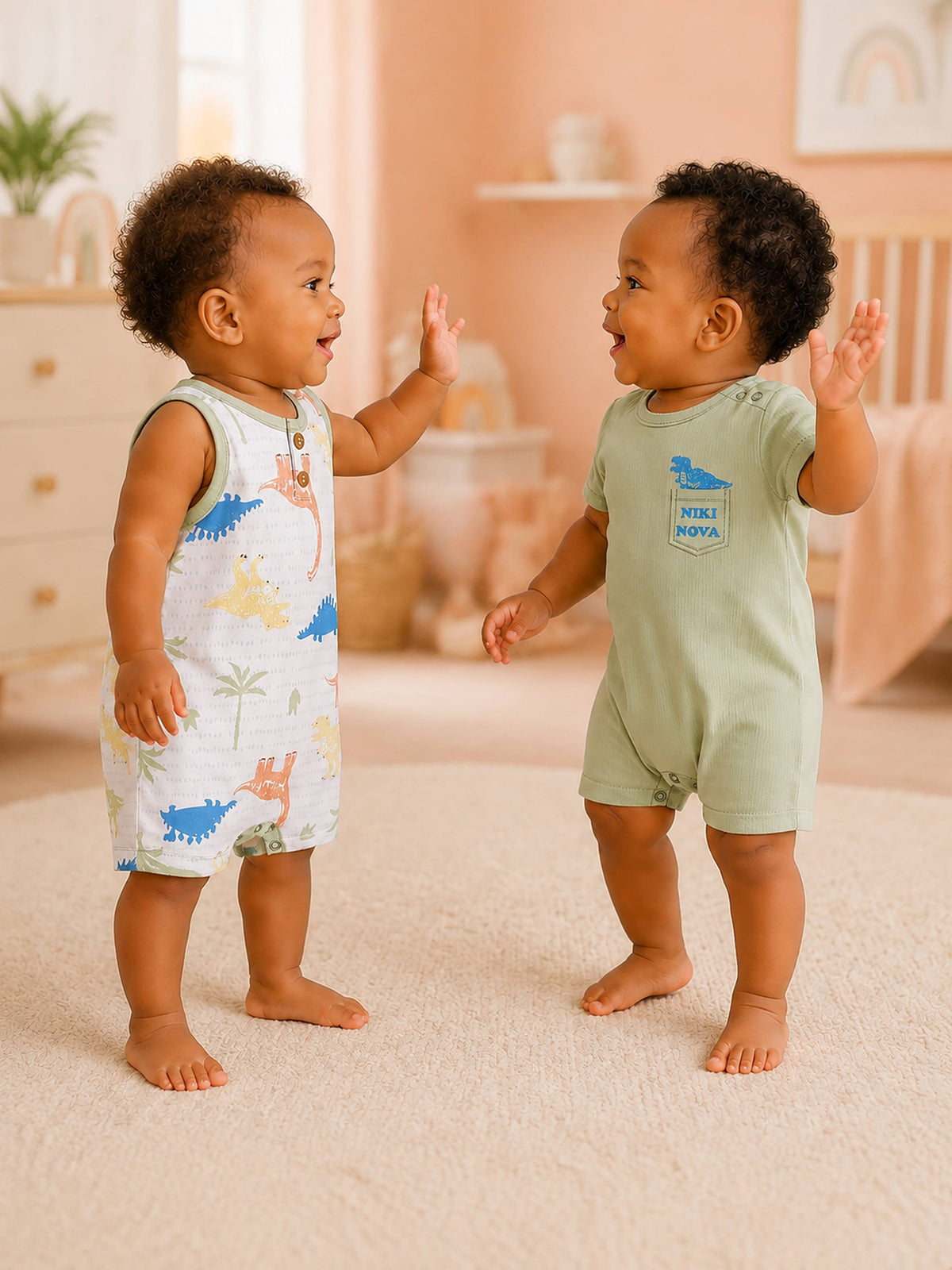 Niki Nova Baby Romper Set Soft Cotton for Baby Boys & Girls