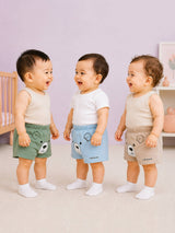 Niki Nova Baby Pull-On Shorts Soft Cotton for Baby Boys & Girls