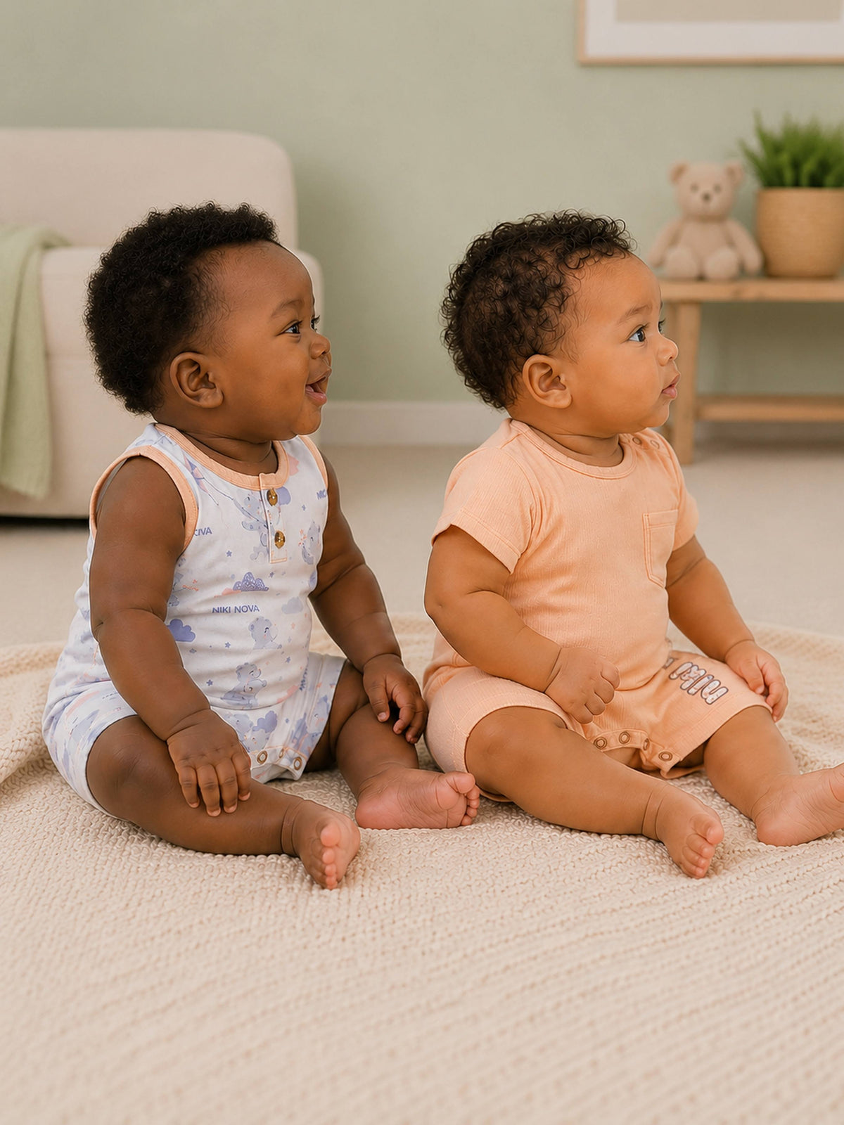 Niki Nova Baby Romper Set Soft Cotton for Baby Boys & Girls