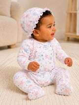 Niki Nova Baby Girls Footed Sleepsuit Soft Cotton Side Snap