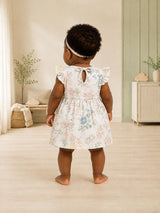 Niki Nova Baby Girls Flutter Dress Soft Cotton Everyday Wear