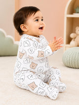 Niki Nova Baby Zip Sleepsuit Soft Cotton for Baby Boys & Girls