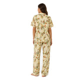 Botanical Ease CollectionÃ¢â€žÂ¢ Women's Premium Floral Sleepwear Co-Ord Set | Ultra-Soft Relaxed Fit Nightwear | Elegant All-Season Loungewear