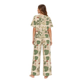 Ease & Bloom Collection Women's Premium Striped Sleepwear Co-Ord Set | Ultra-Soft Lounge & Nightwear | Relaxed Fit Two-Piece Pajama Set