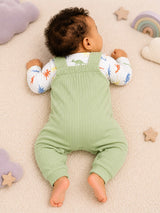 Niki Nova Baby Dungaree Set Soft Ribbed for Baby Boys & Girls