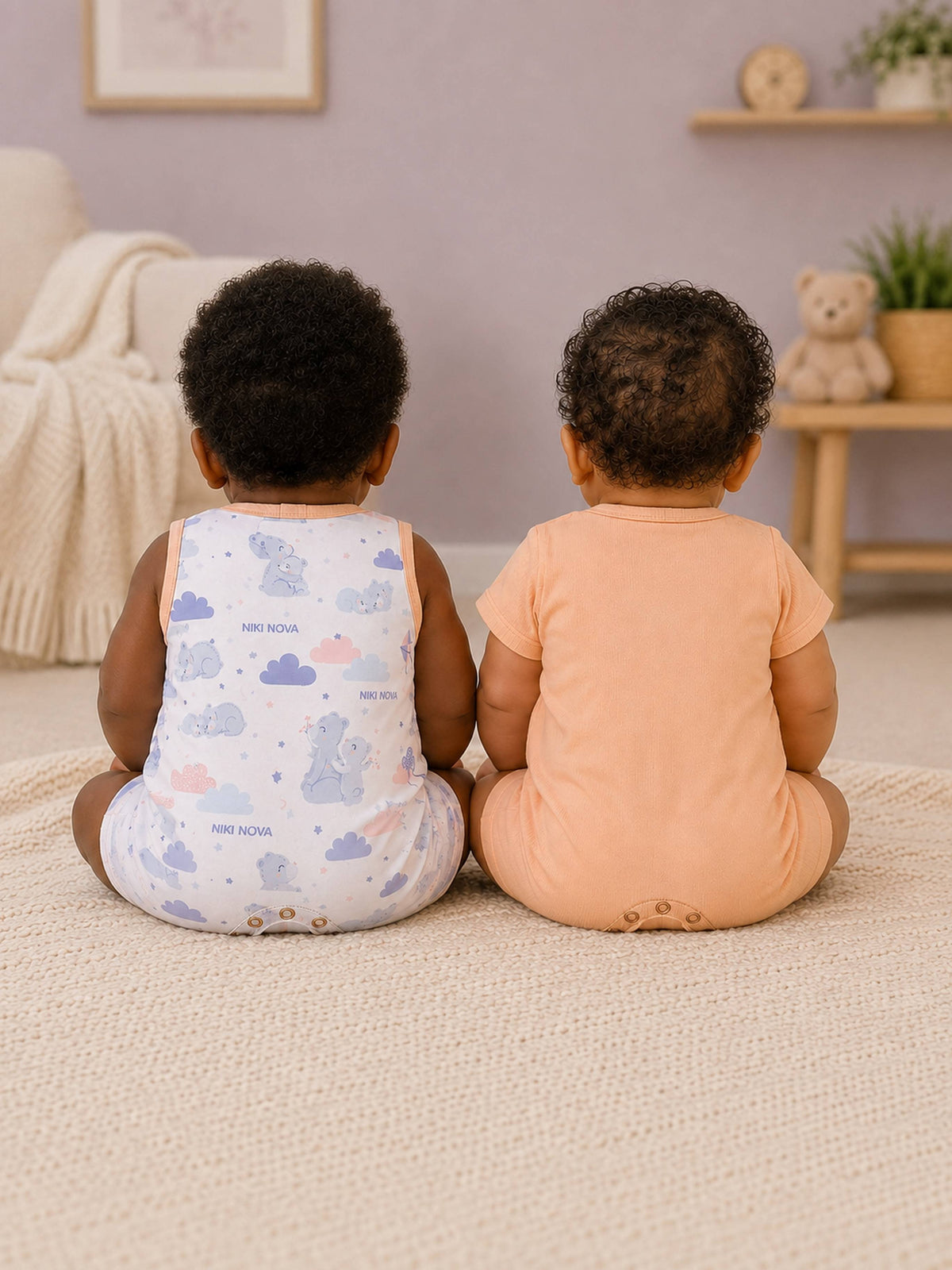 Niki Nova Baby Romper Set Soft Cotton for Baby Boys & Girls