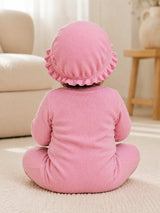 Niki Nova Baby Girls Footed Sleepsuit Soft Cotton Side Snap