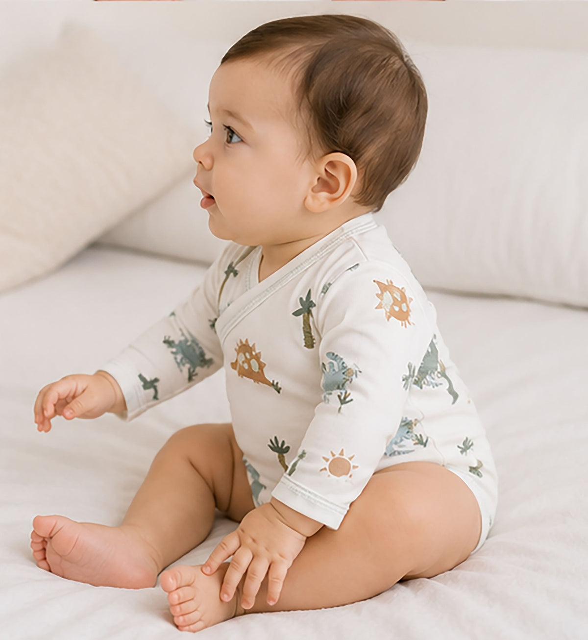 Niki Nova Baby Wrap Romper Soft Cotton for Baby Boys & Girls
