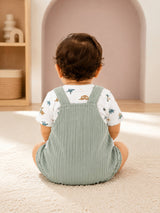 Niki Nova Baby Bodysuit & Bubble Shorts Set Soft Cotton Unisex