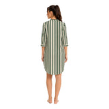 Contemporary Naturewear Sleepwear Shirt Dress for Women | Premium Botanical Print Lounge & Nightwear | Soft, Breathable, Relaxed Fit Sleep Dress