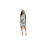 Contemporary Naturewear Sleepwear Shirt Dress for Women | Premium Botanical Print Lounge & Nightwear | Soft, Breathable, Relaxed Fit Sleep Dress