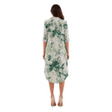 Contemporary Naturewear Sleepwear Shirt Dress for Women | Premium Botanical Print Lounge & Nightwear | Soft, Breathable, Relaxed Fit Sleep Dress