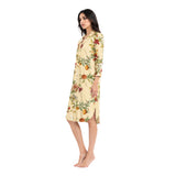 Natural Edit Capsules Sleep Shirt Dress for Women | Premium Botanical Print Nightwear | Ultra-Soft Relaxed Fit Sleepwear
