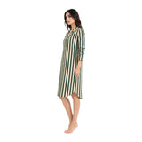 Natural Edit Capsules Sleep Shirt Dress for Women | Premium Botanical Print Nightwear | Ultra-Soft Relaxed Fit Sleepwear