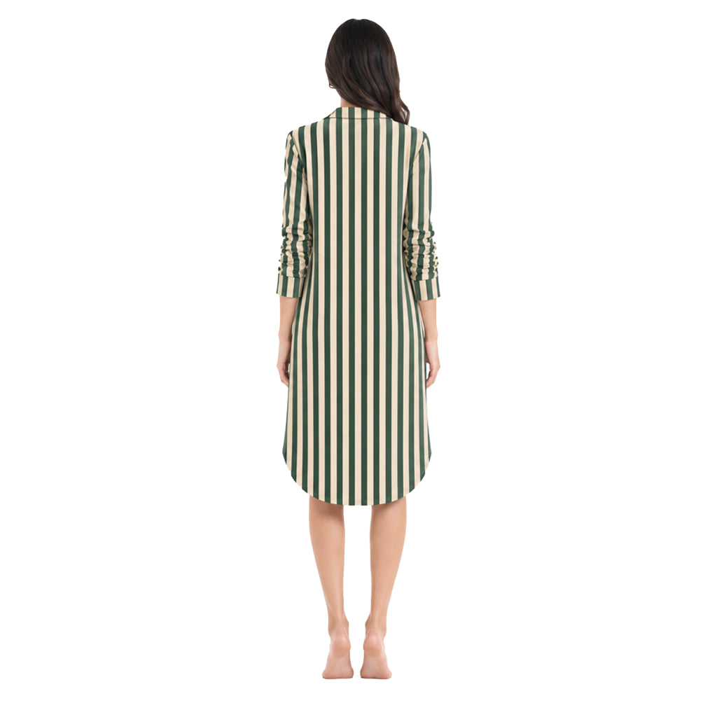 Natural Edit Capsules Sleep Shirt Dress for Women | Premium Botanical Print Nightwear | Ultra-Soft Relaxed Fit Sleepwear