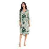 Natural Edit Capsules Sleep Shirt Dress for Women | Premium Botanical Print Nightwear | Ultra-Soft Relaxed Fit Sleepwear