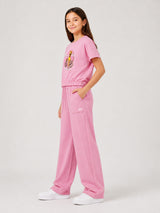 Belina Girl Girl's Cotton Relaxed Fit T-Shirt & Wide Leg Pants Co-ord Set
