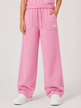 Belina Girl Girl's Cotton Relaxed Fit T-Shirt & Wide Leg Pants Co-ord Set