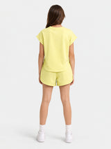 Belina Girl Girl's Cotton Relaxed Fit T-Shirt Shorts Co-Ord Set
