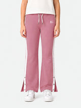 Belina Girl Girl's Cotton Relaxed Fit T-Shirt & Side Stripe Pants Co-ord Set