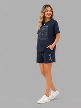 Zarelle Women's Cotton T-Shirt and Shorts Co-Ord Set