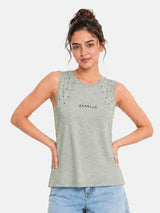 Zarelle Women's Cotton Studded Top