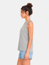 Zarelle Women's Cotton Studded Top