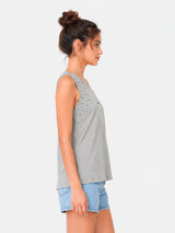 Zarelle Women's Cotton Studded Top