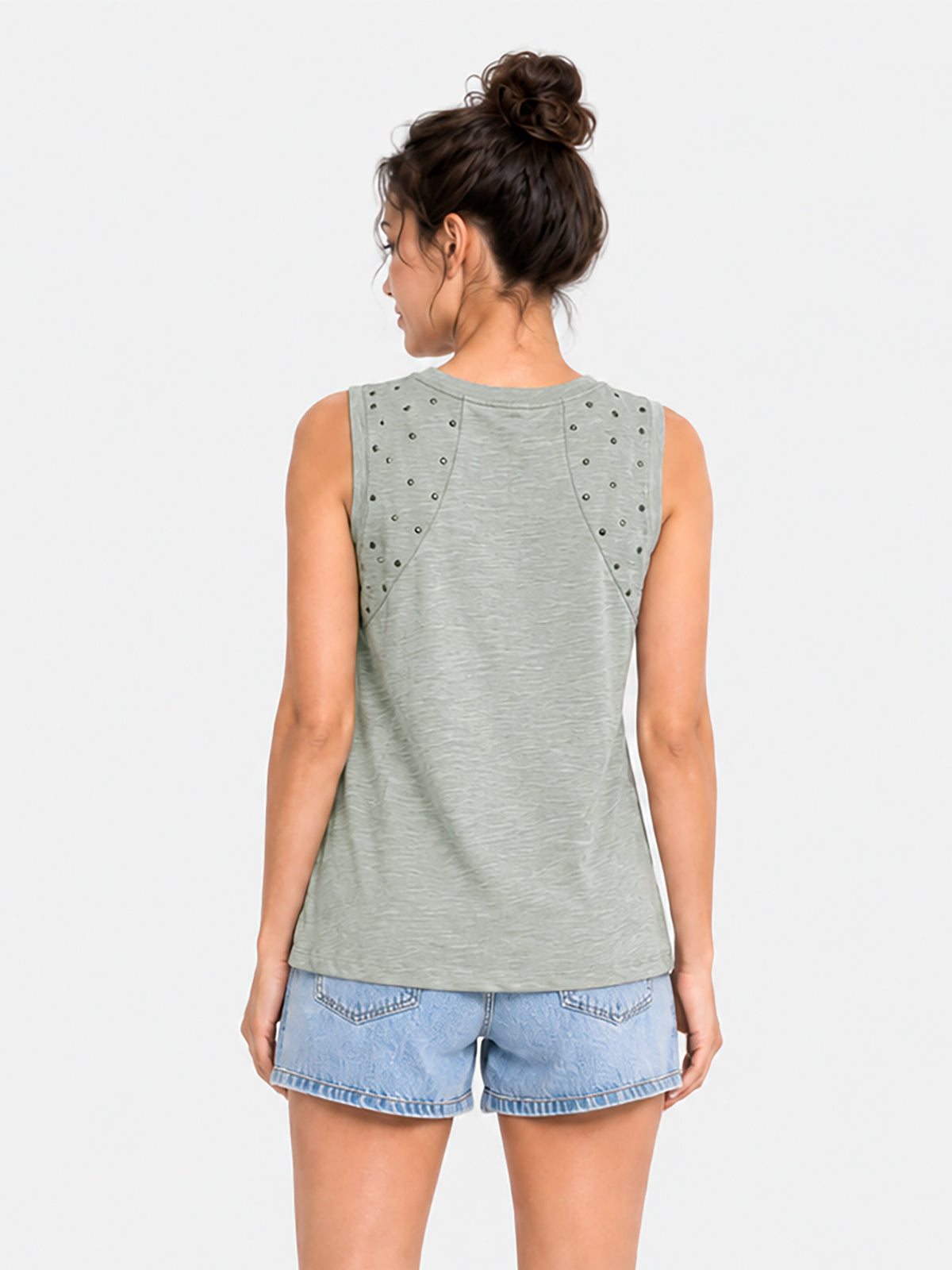 Zarelle Women's Cotton Studded Top