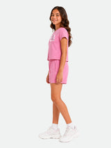 Belina Girl Girl's Cotton Regular Fit T-Shirt & Shorts Co-ord Set