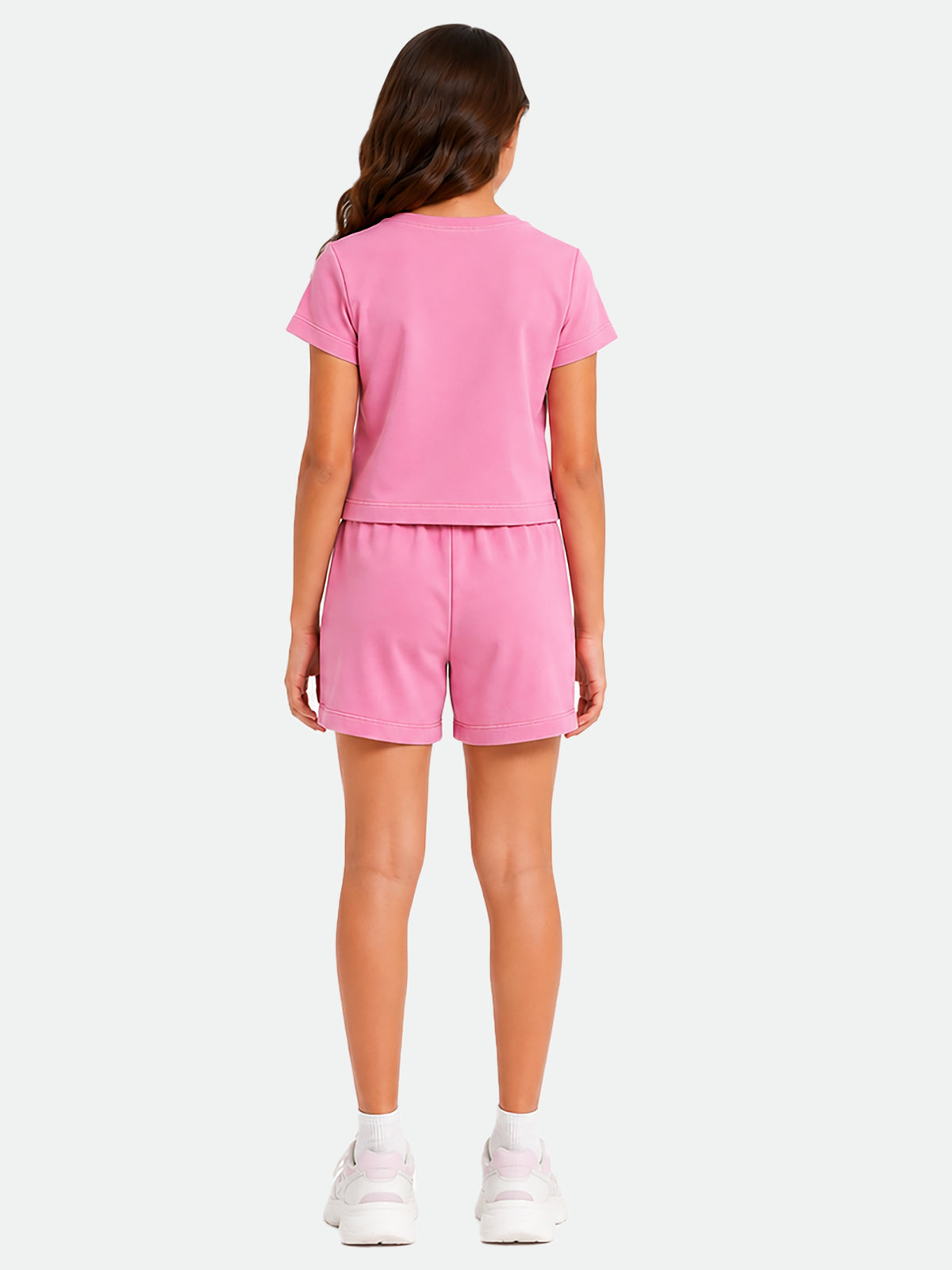 Belina Girl Girl's Cotton Regular Fit T-Shirt & Shorts Co-ord Set