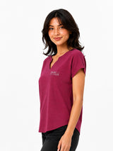 Zarelle Women's Cotton Slub Regular Fit Top