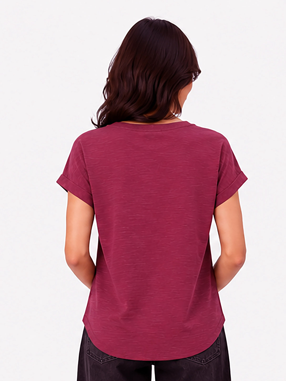 Zarelle Women's Cotton Slub Regular Fit Top