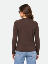 Zarelle Women's Cotton Slub Regular Fit T-Shirt