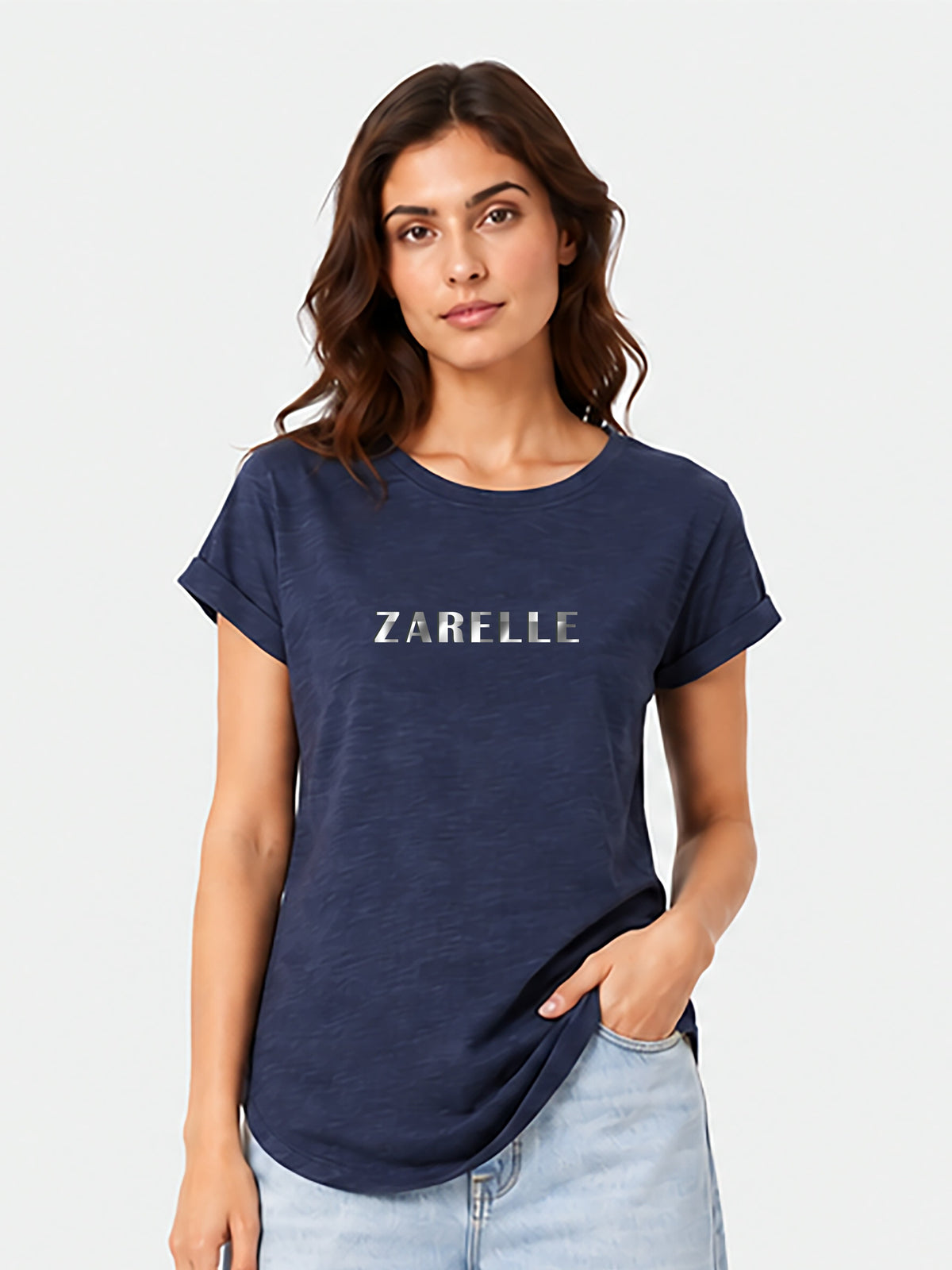 Zarelle Women's Cotton Relaxed Fit T-Shirt