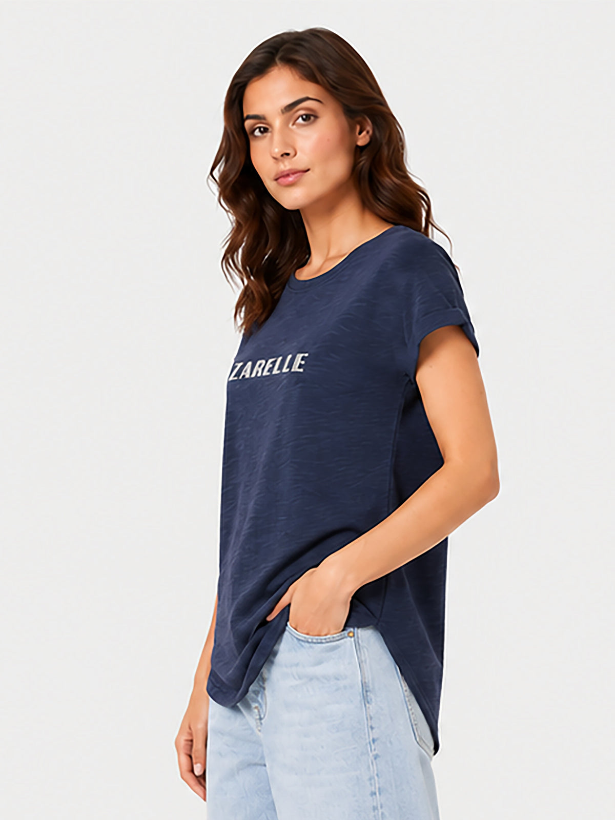 Zarelle Women's Cotton Relaxed Fit T-Shirt