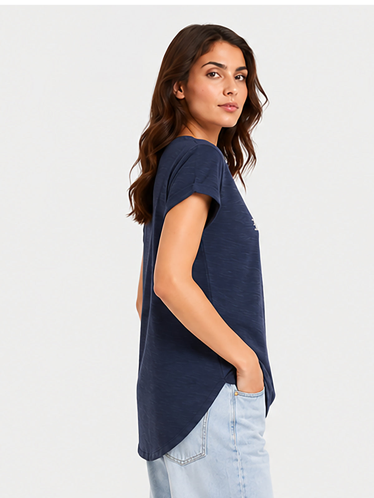 Zarelle Women's Cotton Relaxed Fit T-Shirt