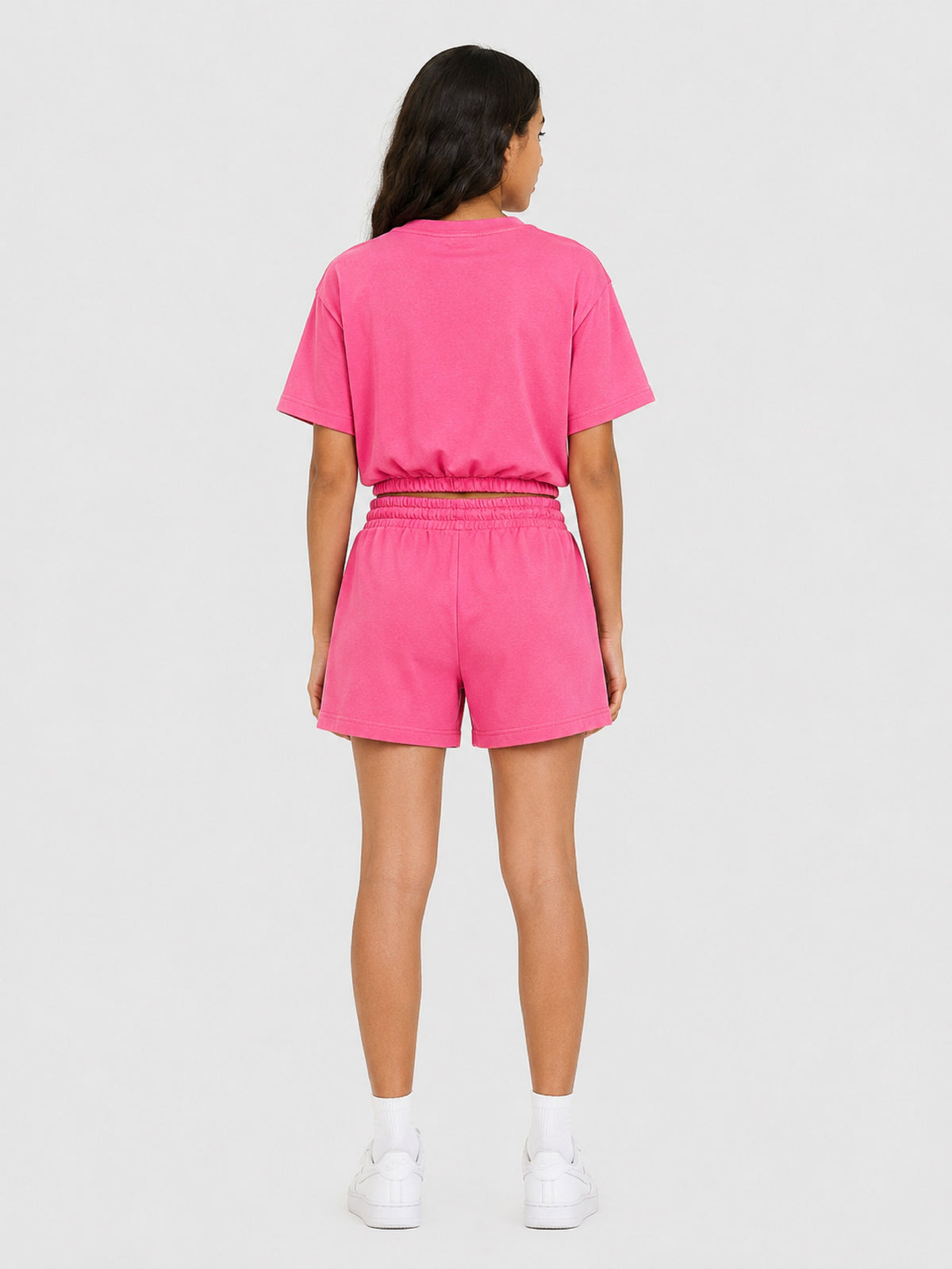 Belina Girl Girl's Pink Teddy  T-Shirt & Shorts Co-ord Set