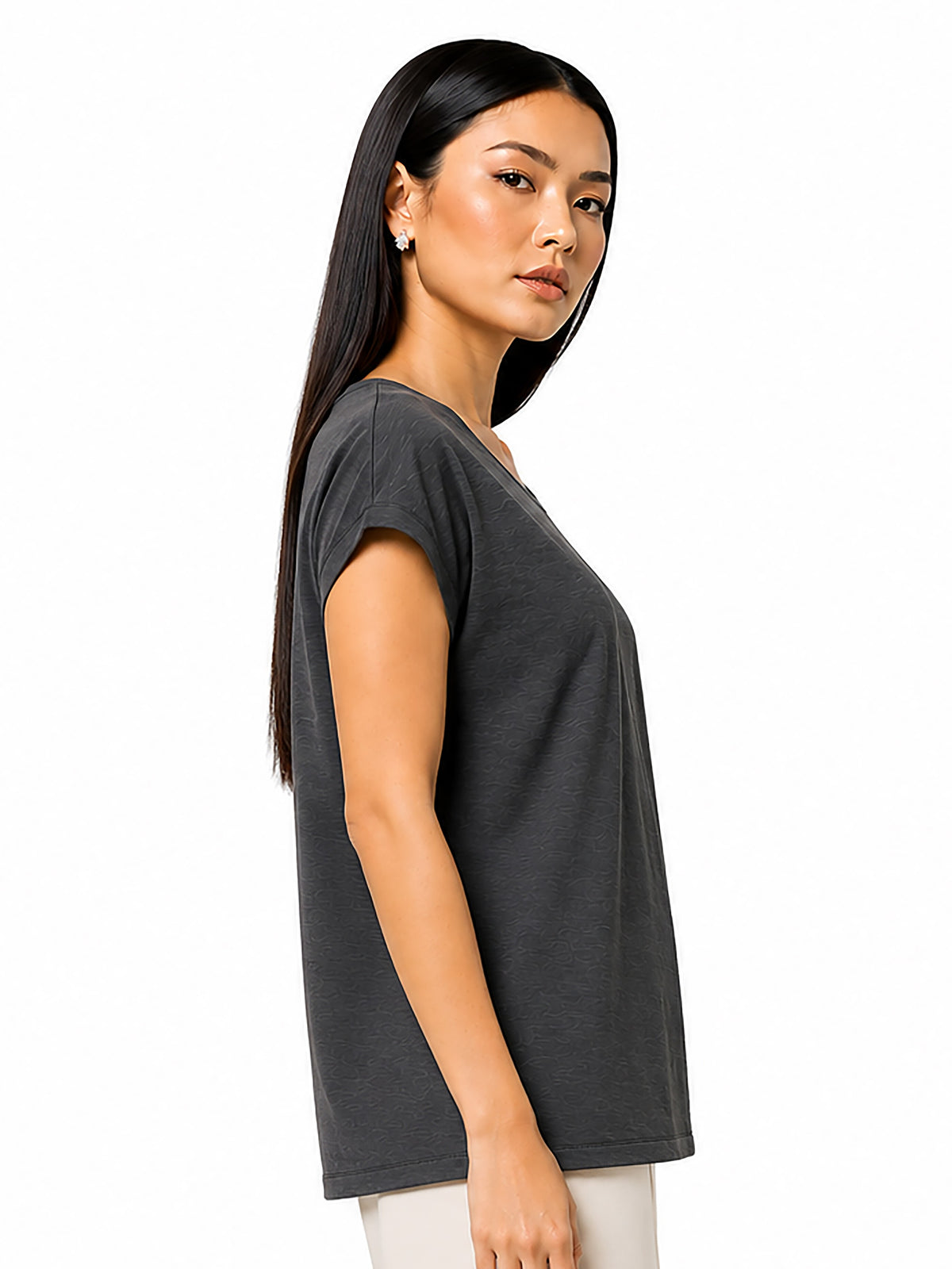 Zarelle Women's Cotton Relaxed Fit T-Shirt