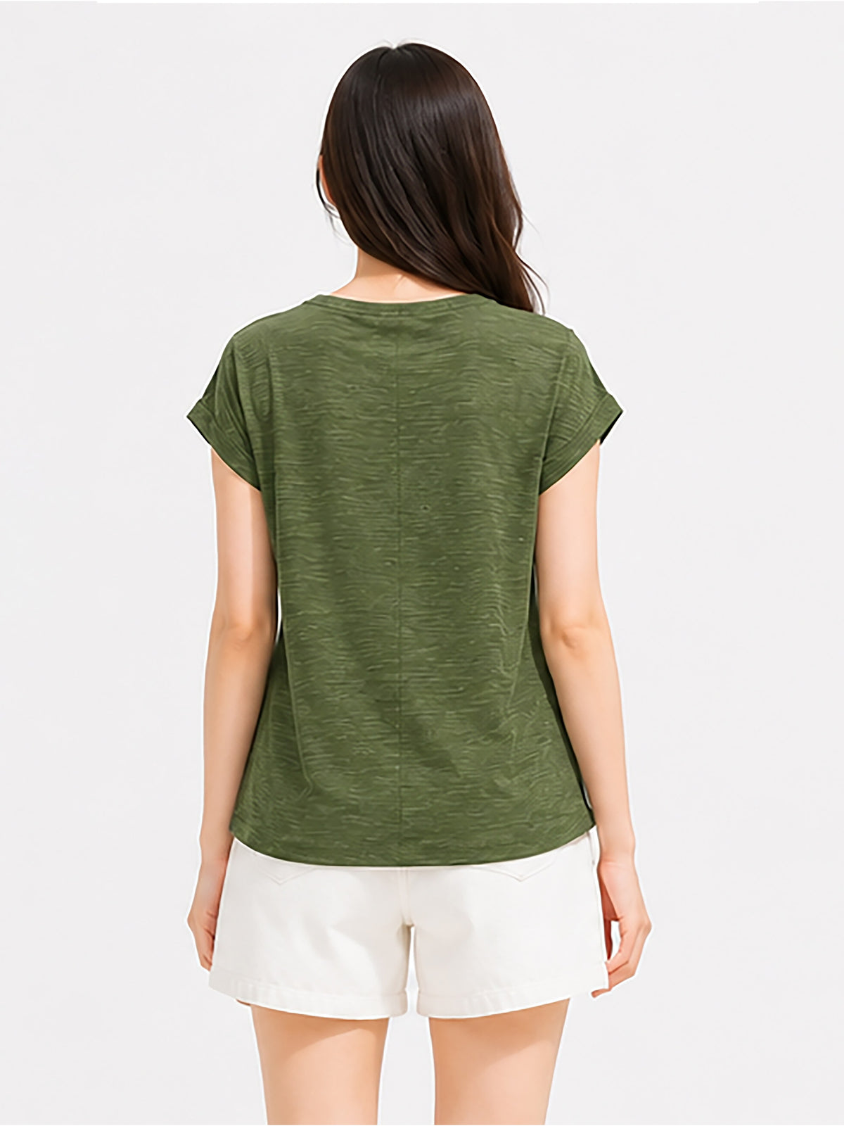 Zarelle Women's Cotton Slub Regular Fit Top