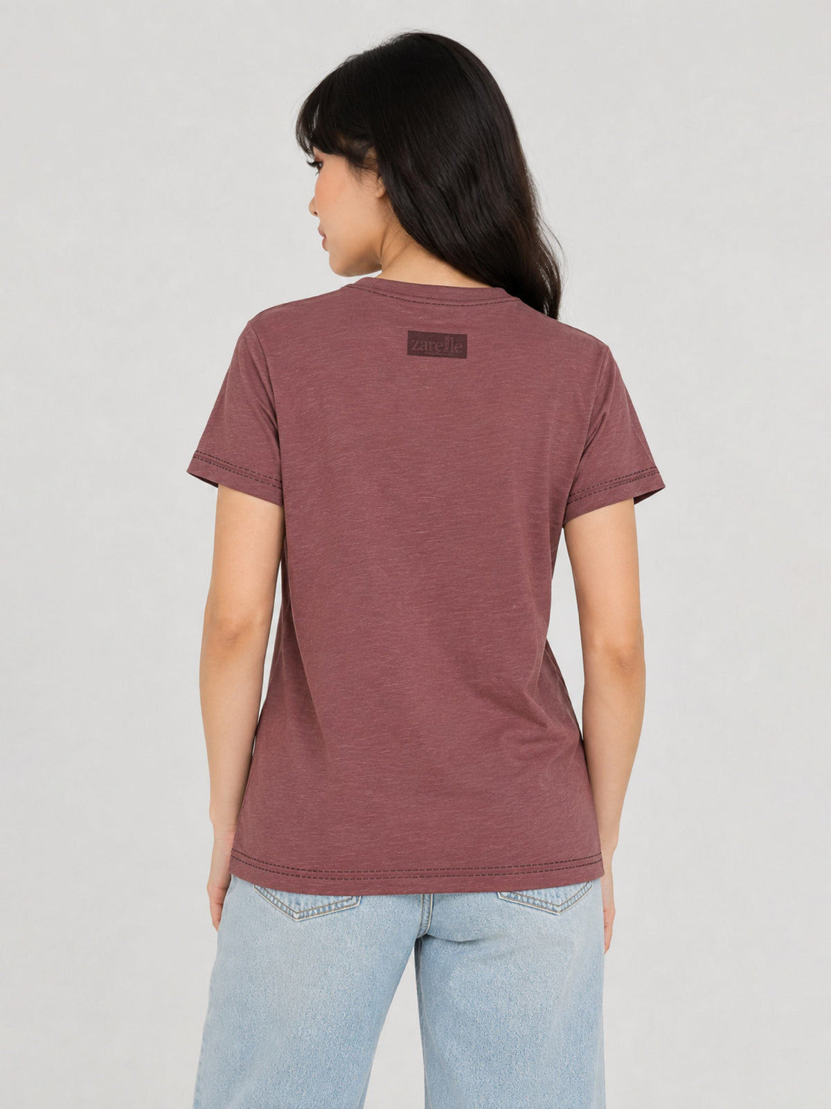 Zarelle Women's Cotton Round Neck T-Shirt